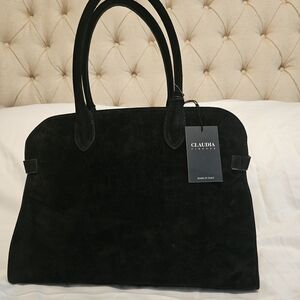 Claudia Firenze Black Suede Satchel